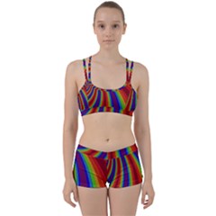 Abstract Pattern Lines Wave Women s Sports Set by BangZart