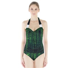 Matrix Communication Software Pc Halter Swimsuit