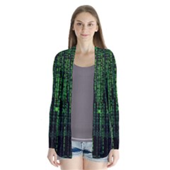 Matrix Communication Software Pc Drape Collar Cardigan by BangZart