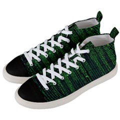 Matrix Communication Software Pc Men s Mid-top Canvas Sneakers by BangZart