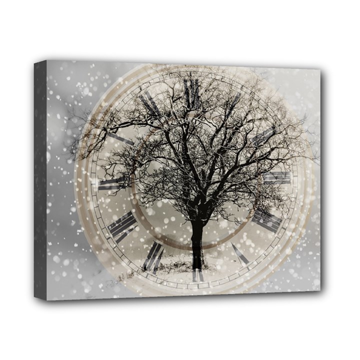 Snow Snowfall New Year S Day Canvas 10  x 8 