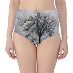 Snow Snowfall New Year S Day High-waist Bikini Bottoms by BangZart