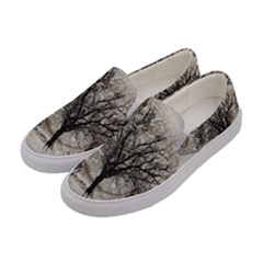 Snow Snowfall New Year S Day Women s Canvas Slip Ons by BangZart