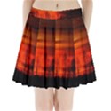 Tree Series Sun Orange Sunset Pleated Mini Skirt View1