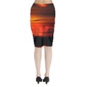 Tree Series Sun Orange Sunset Midi Wrap Pencil Skirt View2