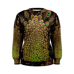 Peacock Feathers Wheel Plumage Women s Sweatshirt by BangZart