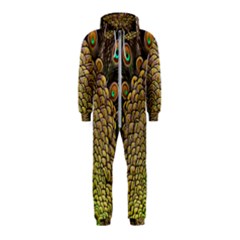 Peacock Feathers Wheel Plumage Hooded Jumpsuit (kids) by BangZart