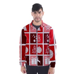 Christmas Map Innovative Modern Wind Breaker (men) by BangZart