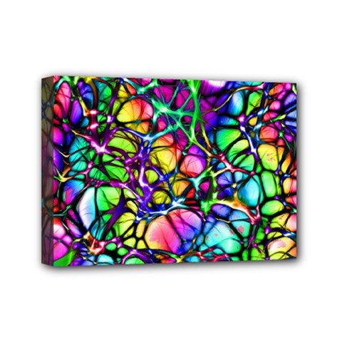 Network Nerves Nervous System Line Mini Canvas 7  X 5  by BangZart