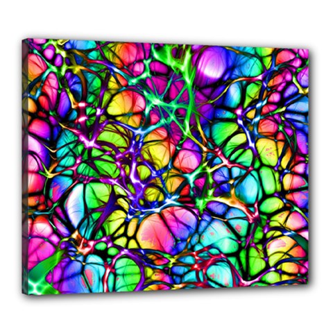 Network Nerves Nervous System Line Canvas 24  X 20  by BangZart