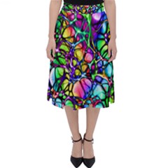 Network Nerves Nervous System Line Folding Skater Skirt