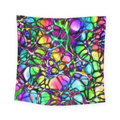 Network Nerves Nervous System Line Square Tapestry (small) by BangZart