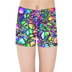 Network Nerves Nervous System Line Kids Sports Shorts