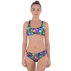 Network Nerves Nervous System Line Criss Cross Bikini Set