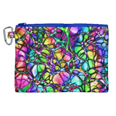 Network Nerves Nervous System Line Canvas Cosmetic Bag (xl)