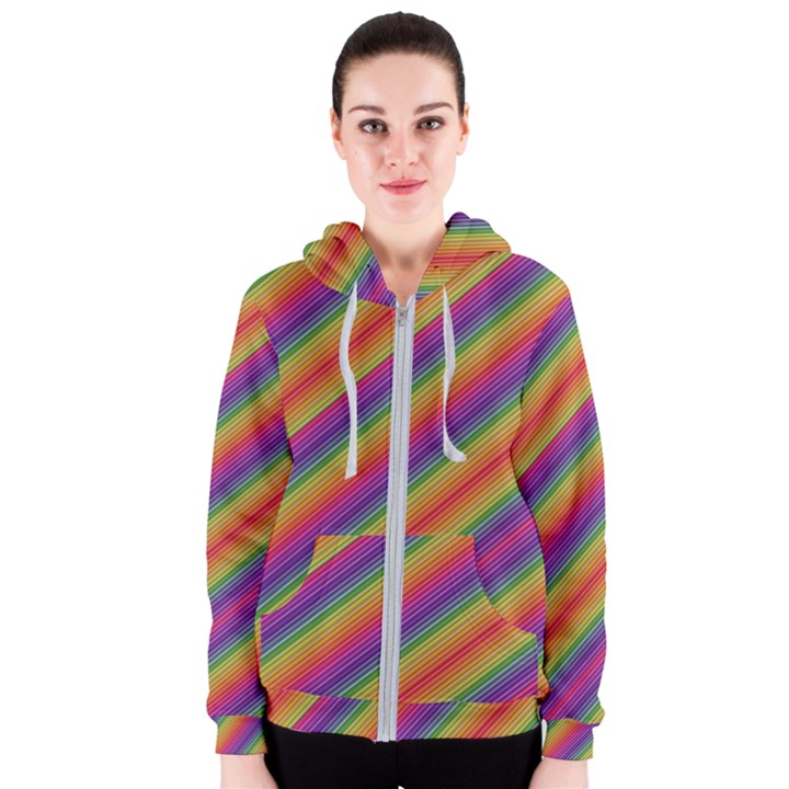 Spectrum Psychedelic Women s Zipper Hoodie