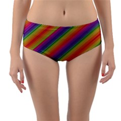 Spectrum Psychedelic Reversible Mid-waist Bikini Bottoms