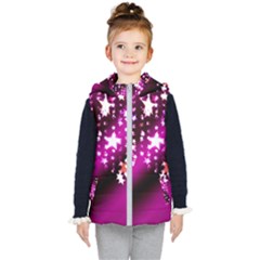 Background Christmas Star Advent Kid s Puffer Vest