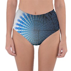 Data Computer Internet Online Reversible High-waist Bikini Bottoms by BangZart