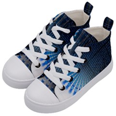 Data Computer Internet Online Kid s Mid-top Canvas Sneakers by BangZart