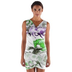 Horse Horses Animal World Green Wrap Front Bodycon Dress by BangZart