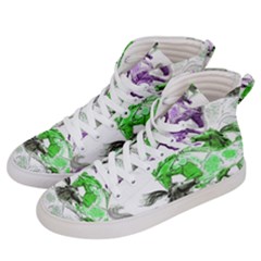 Horse Horses Animal World Green Men s Hi-top Skate Sneakers