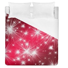 Christmas Star Advent Background Duvet Cover (queen Size) by BangZart