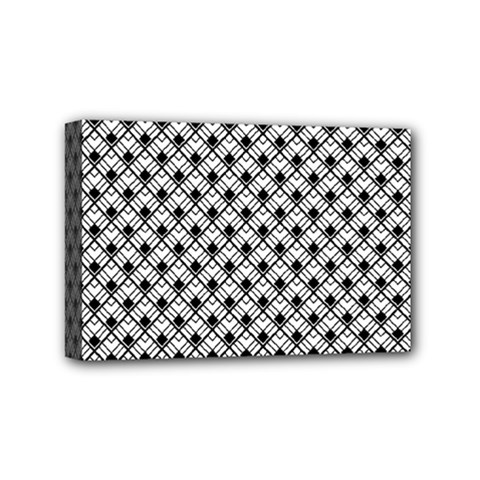 Geometric Scales Pattern Mini Canvas 6  X 4  by jumpercat