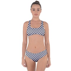 Geometric Scales Pattern Criss Cross Bikini Set by jumpercat