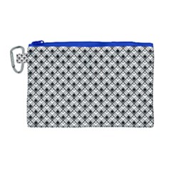 Geometric Scales Pattern Canvas Cosmetic Bag (large)