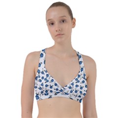 Blue Roses Sweetheart Sports Bra by jumpercat