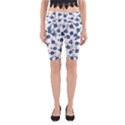 Blue Roses Yoga Cropped Leggings View1