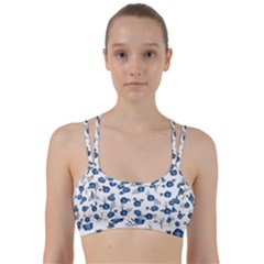 Blue Roses Line Them Up Sports Bra