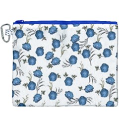 Blue Roses Canvas Cosmetic Bag (xxxl)