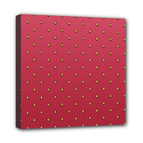 Strawberry Pattern Mini Canvas 8  X 8  by jumpercat