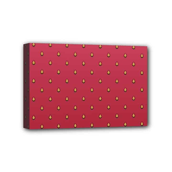 Strawberry Pattern Mini Canvas 6  x 4 