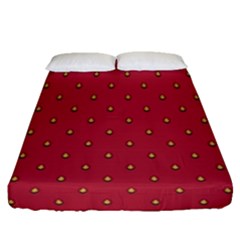 Strawberry Pattern Fitted Sheet (queen Size) by jumpercat