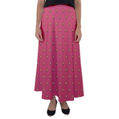 Strawberry Pattern Flared Maxi Skirt by jumpercat