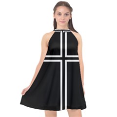 Kof Kyo Kusanagi Cross Halter Neckline Chiffon Dress  by jumpercat