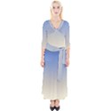 Aurora Quarter Sleeve Wrap Maxi Dress View1