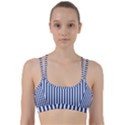 Blue Stripes Line Them Up Sports Bra View1