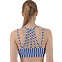 Blue Stripes Line Them Up Sports Bra View2