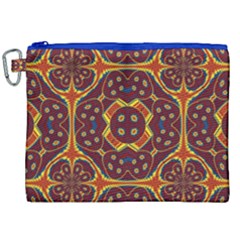 Geometric Pattern Canvas Cosmetic Bag (xxl) by linceazul