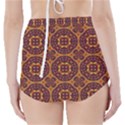 Geometric Pattern High-Waisted Bikini Bottoms View2