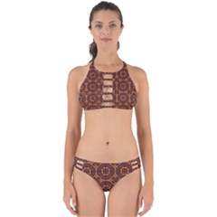 Geometric Pattern Perfectly Cut Out Bikini Set by linceazul