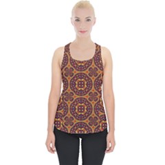 Geometric Pattern Piece Up Tank Top by linceazul