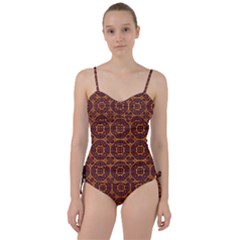 Geometric Pattern Sweetheart Tankini Set by linceazul