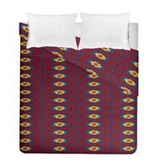 Geometric Pattern Duvet Cover Double Side (full/ Double Size) by linceazul