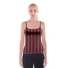 Geometric Pattern Spaghetti Strap Top by linceazul