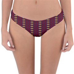 Geometric Pattern Reversible Hipster Bikini Bottoms by linceazul